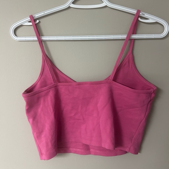 Sun•Deh Pink Cropped Tank Top - Picture 2 of 3